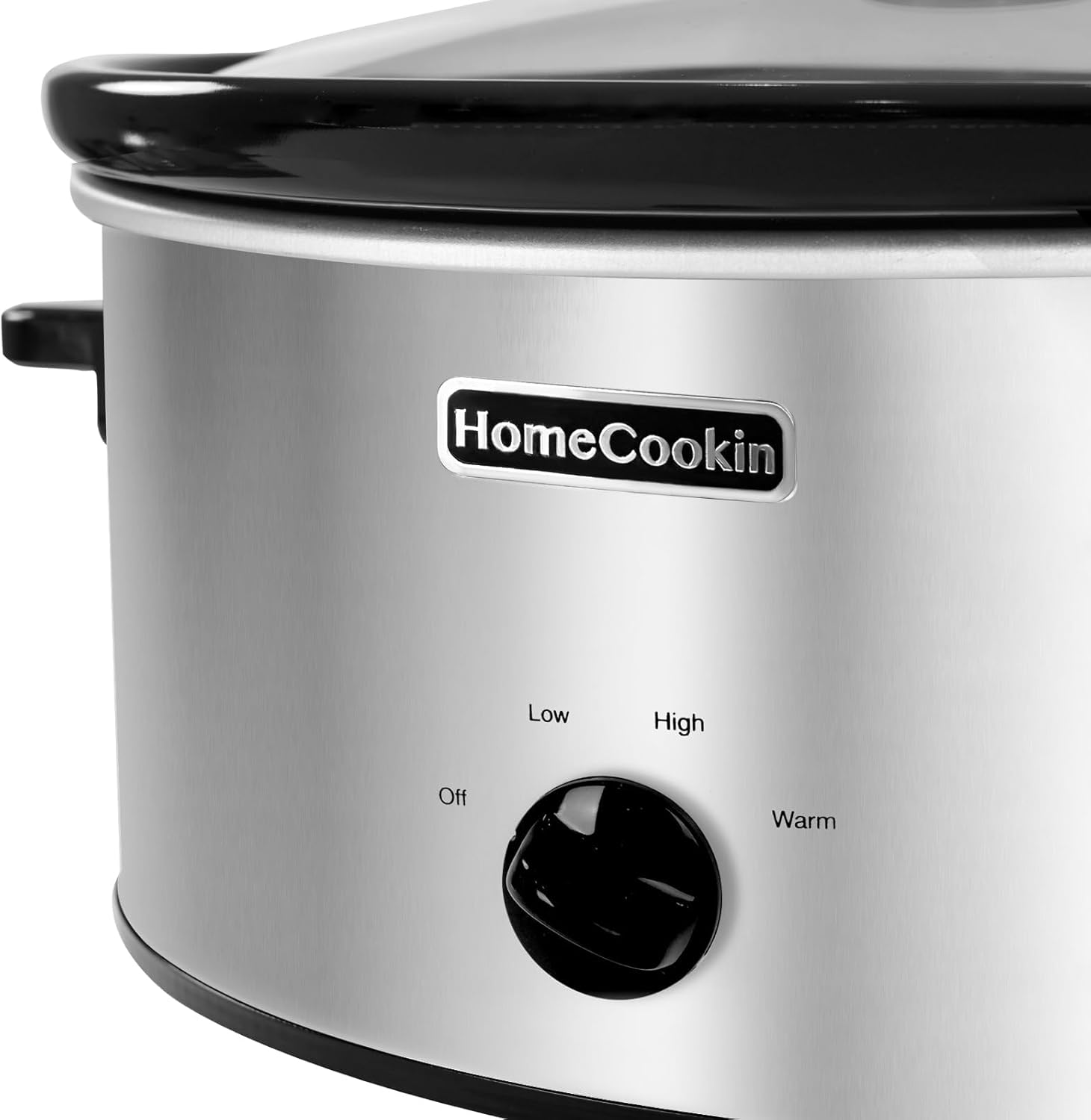 HOMECOOKIN 6 Quart Slow Cooker Oval Manual Pot Food Warmer with 3 Cooking Settings, Stainless Steel - Culinary Roots