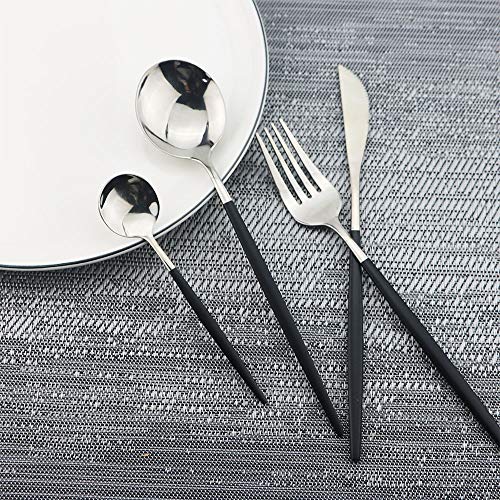 30 Piece Stainless Steel Satin Finish Flatware Set (6 Count)