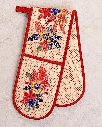 Double Oven Mitts 100% Cotton Double Oven Glove
