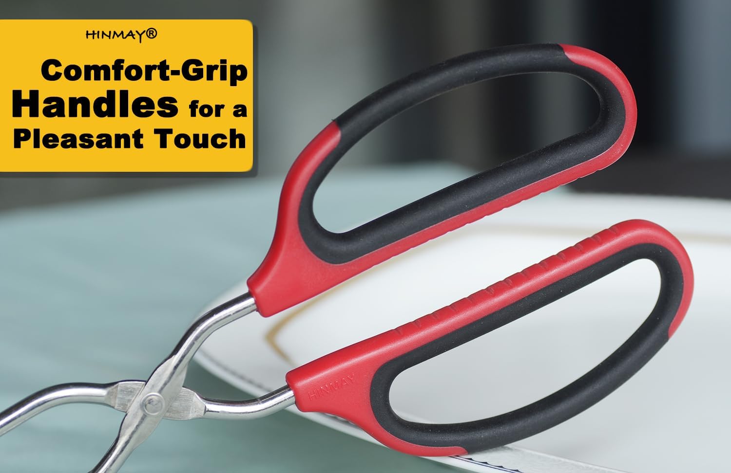 Extra Long Scissor Tongs 15-Inch Stainless Steel Barbecue Grilling Tongs - Culinary Roots