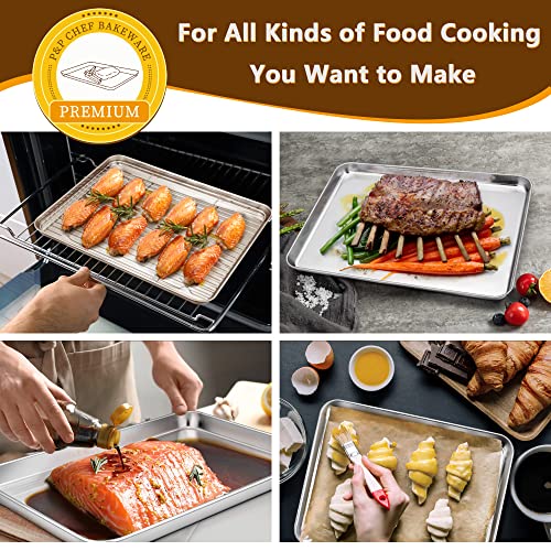 Stainless Steel Baking Sheet with Rack Set for Cookie