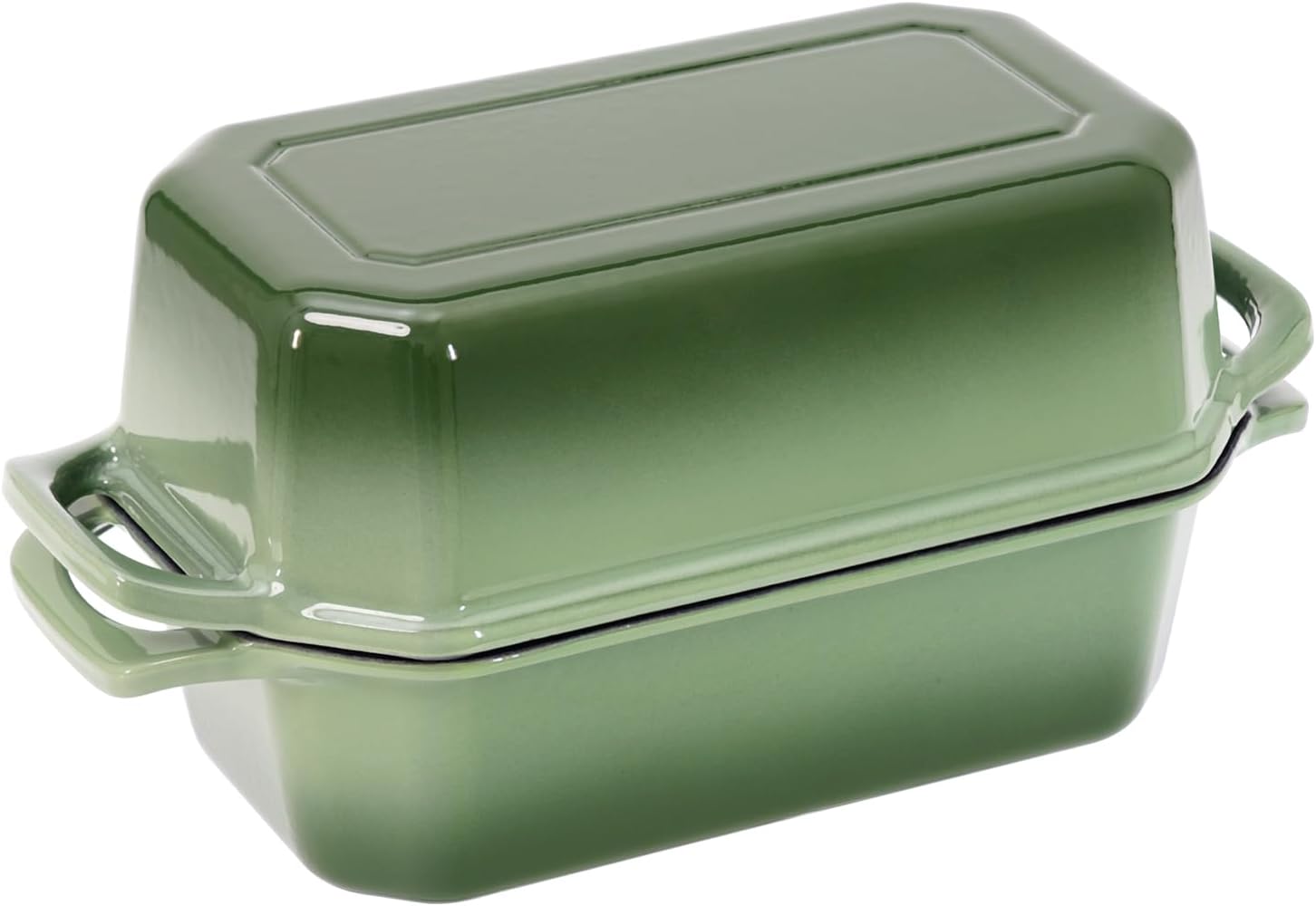 Bread Pan Cast Iron Loaf Pan with Lid 9x5 Inch Bread Loaf Pan for Baking Bread Enameled Cast Iron Sourdough Bread Pan - Culinary Roots