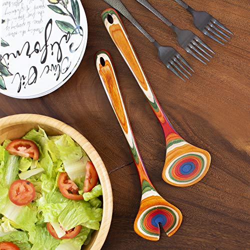 Baltique Marrakesh Collection Wooden Salad Serving Utensils Set (2 Count)