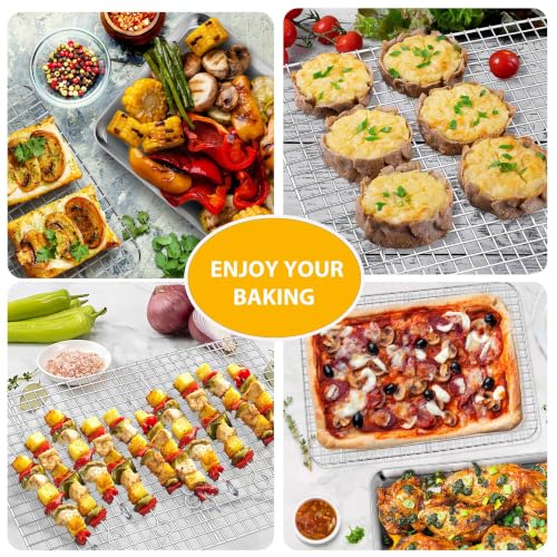 19.6 Inch Cookie Baking Sheet Pan with Wire Rack