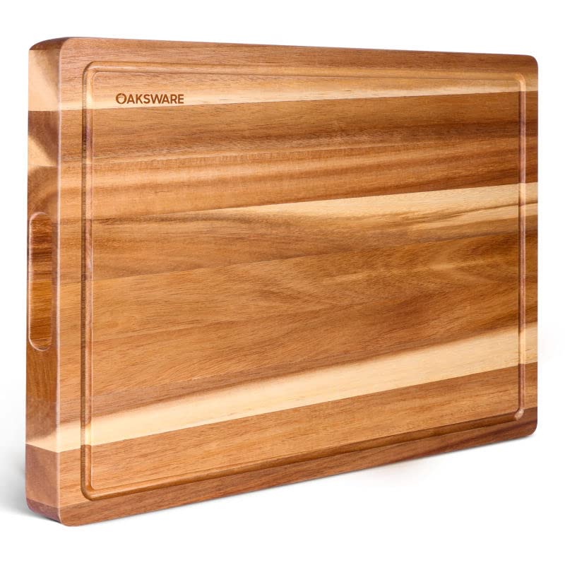 16.5" x 13" Acacia Wood Cutting Board