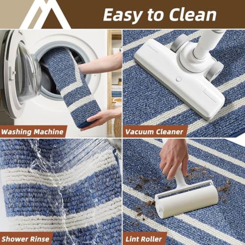 Long Kitchen Floor Mats and Rugs 2PCS Non Slip Washable