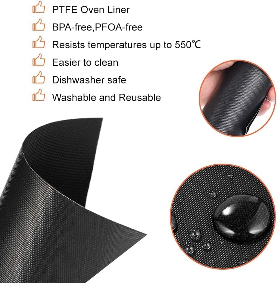 100pcs Parchment Paper and 4pcs Teflon Mat for Nuwave 30 QT Air Fryer Oven (104 Count)