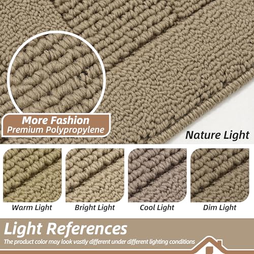 Kitchen Rugs Set of 2 Non Slip Washable 24"x36"+24"x60" (16 Sq Ft)