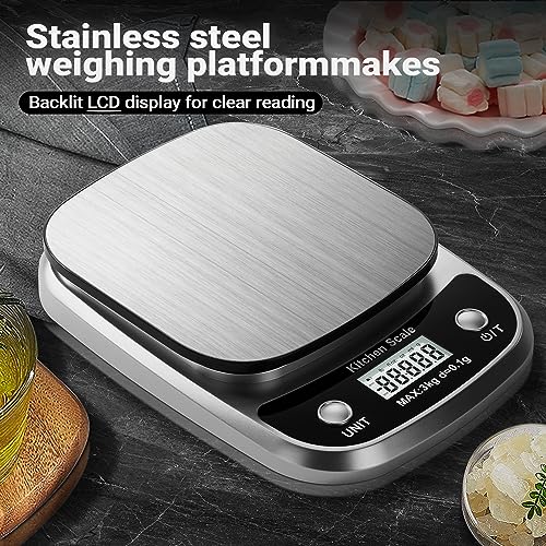 Food Kitchen Scale Digital Weight Grams and Oz 3kg