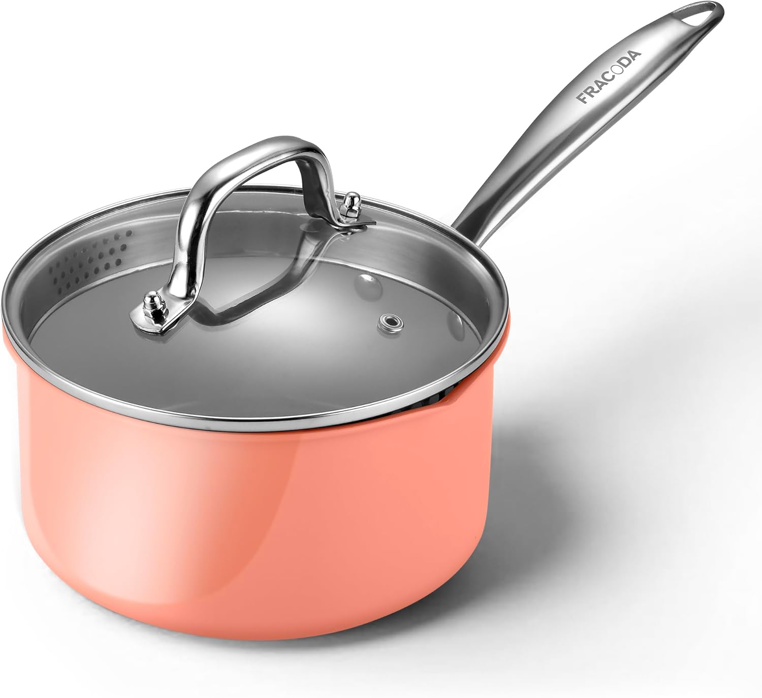 2 qt Nonstick Sauce Pan with Lid, Ceramic Saucepan Small Cooking Pot Non Toxic, PTFE & PFOA Free - Oven Safe & Compatible with All Stovetops (Gas, Electric & Induction)-Perracotta - Culinary Roots