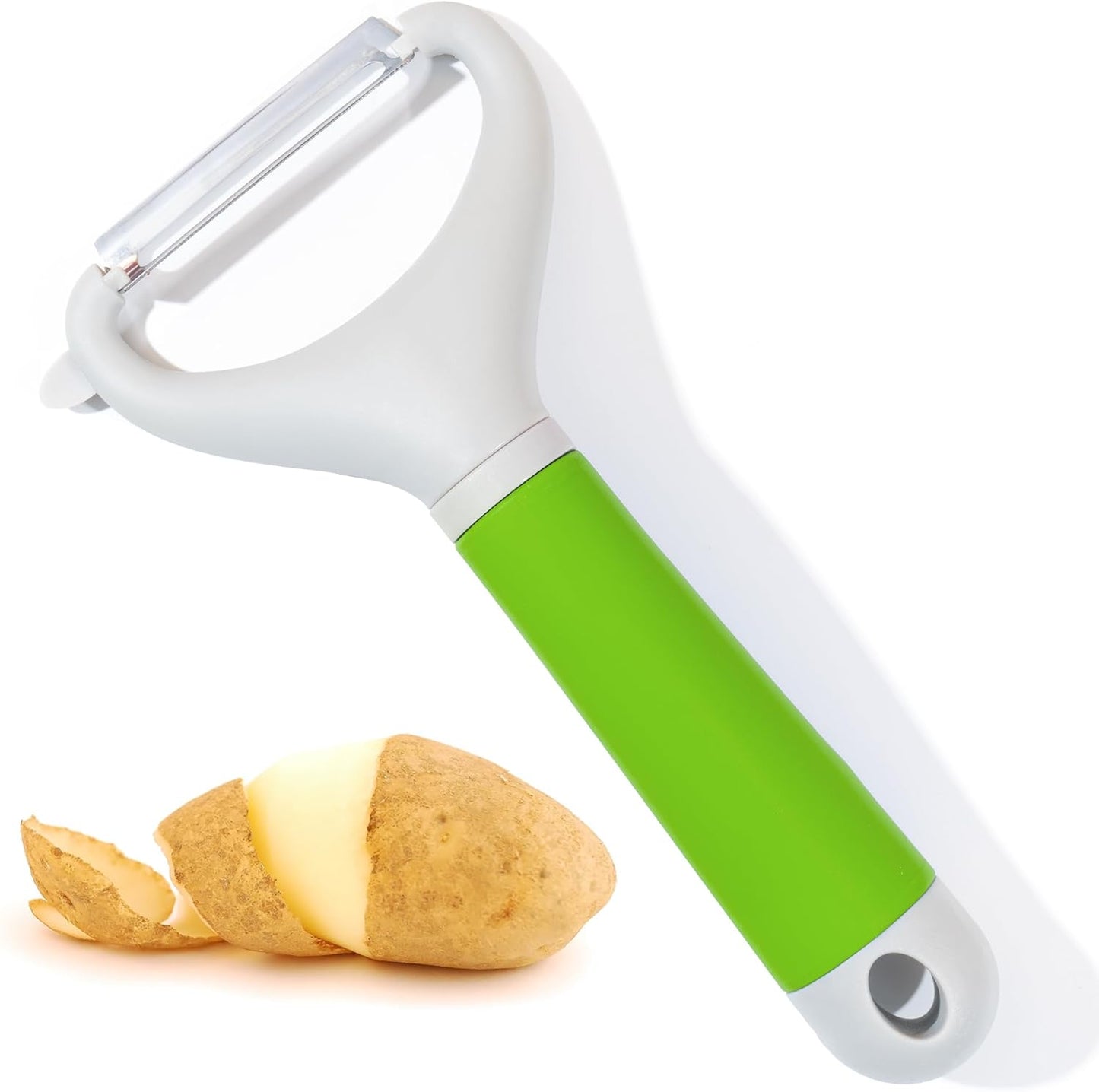 Li&Zhao Vegetable Peelers - Potato Peelers Fruit Peeler Veggie Peeler Carrot Peeler Apple Peeler Garlic Peeler for Kitchen Julienne Peeler, Dishwasher Safe(Green) - Culinary Roots