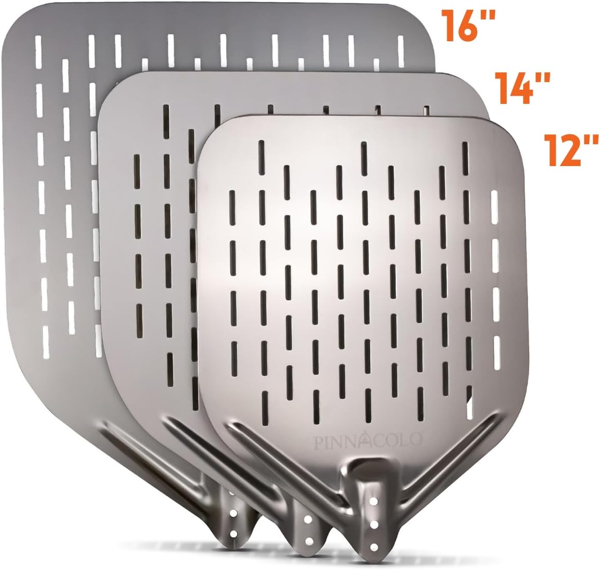 12 Inch Perforated Aluminum Pizza Peel with Handle - Lightweight and Easy to Use, Perfect for Homemade Pizza, Bread, and Pastries - Culinary Roots