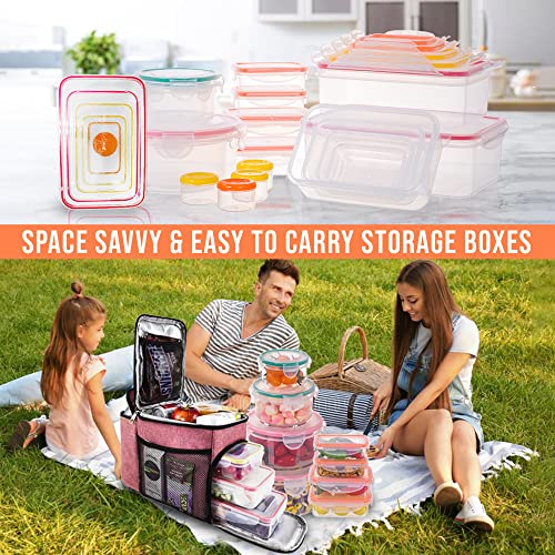 38 Pcs Large Food storage containers