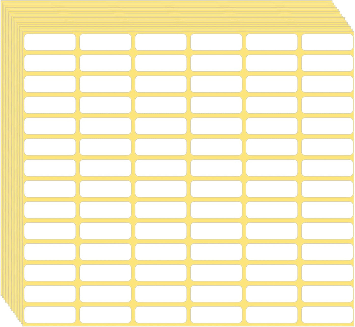 1680 Pcs Matte White Labels Blank Stickers Small Sticky Labels Removable Price Tags Labels Stickers for Jars Boxes Envelopes File Folders School Office Home (10 X 20 mm)