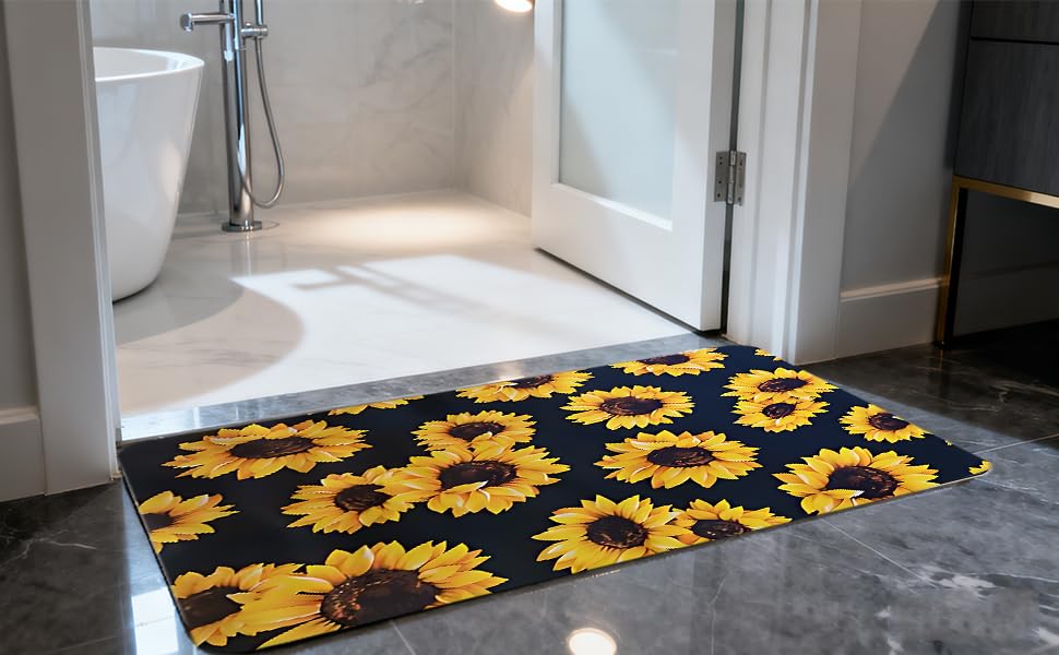 Sunflower Dish Drying Mat
