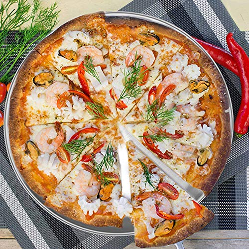 Pizza Pan 12 inch Pizza Pan Stainless Steel Pizza Oven Pan Tray