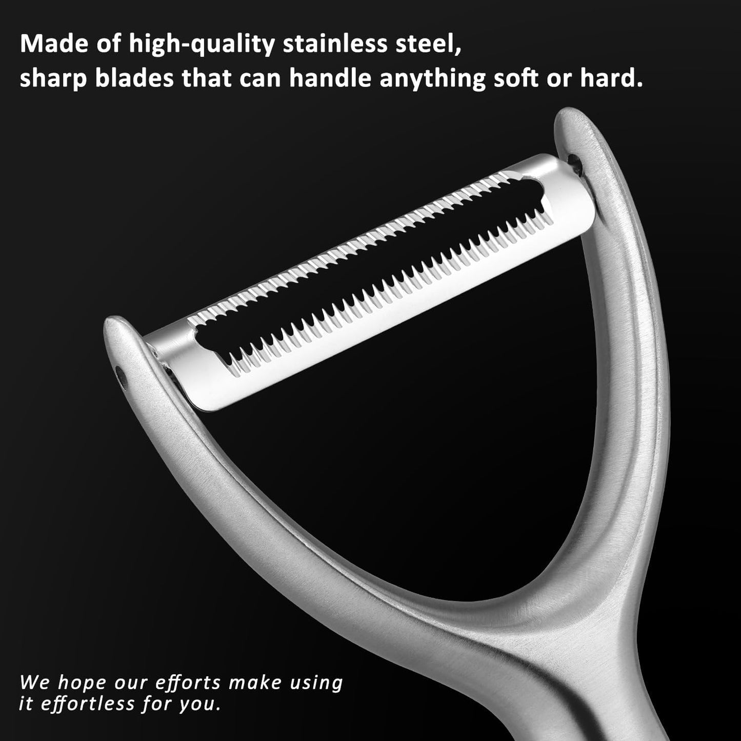 Serrated Blade Premium Y Type 304 Stainless Steel Multifunctional Kitchen Peeler Real Wood Handle Ultra Sharp Blade Vegetable Potato Apple（Agarwood） - Culinary Roots