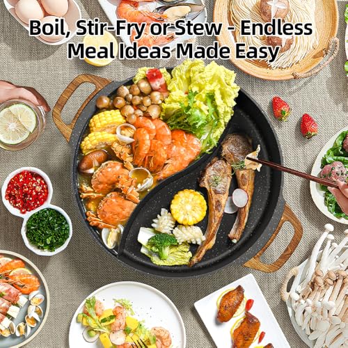 AORAN Electric Hot Pot with Divider