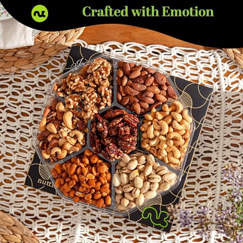 Mixed Nuts Gift Basket in Black Gold Box (32 Ounce)