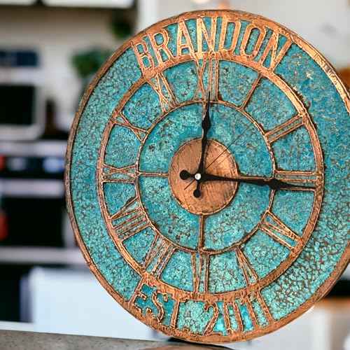 Handmade Copper Wall Clock Artisan Touch in Every Piece