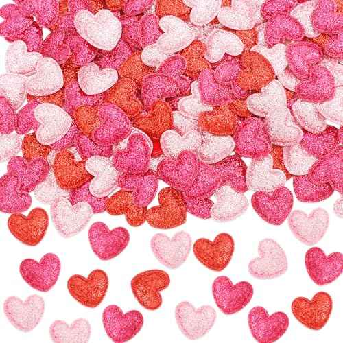 500 Pcs Red Rose Pink Valentine's Day Confetti Glitter Decor (500 Count)