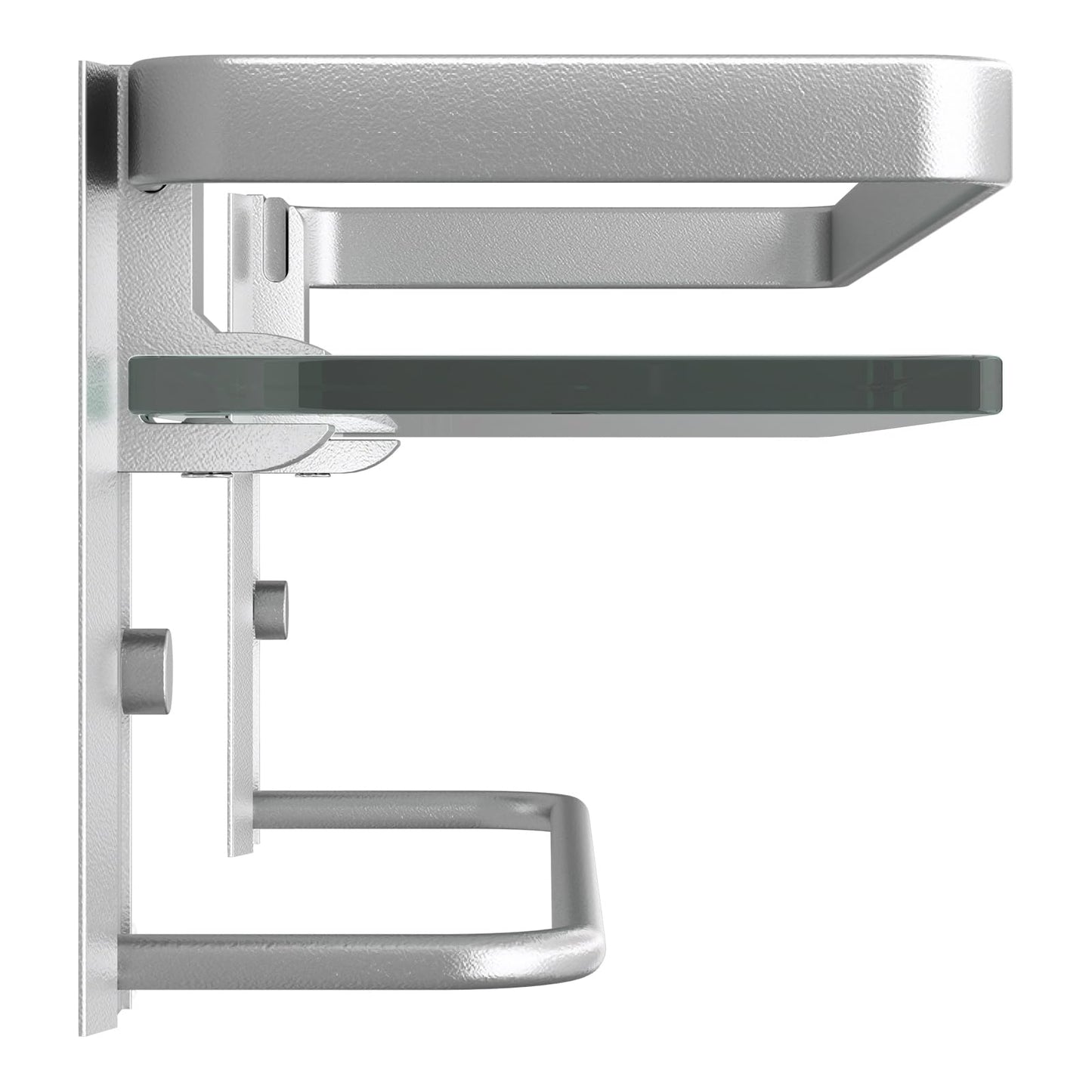 Bathroom Wall Shelf with Towel Bar