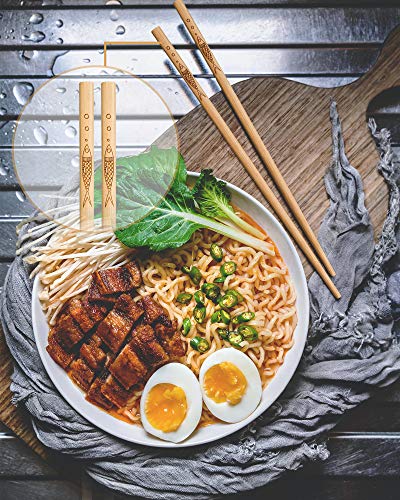 5 pairs of bamboo chopsticks can be reused (5 Count)
