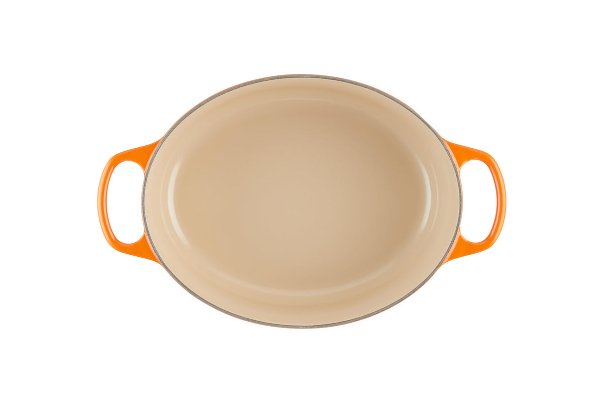 Enameled Cast Iron Oval Dutch Oven