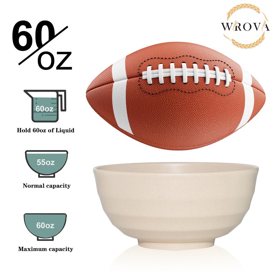 Wheat Straw Bowls Set 60 OZ