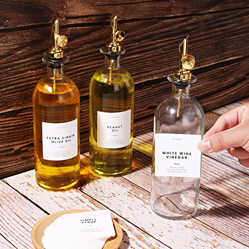 Oil and Vinegar Dispenser with Metal Pour Spout (2 Count)