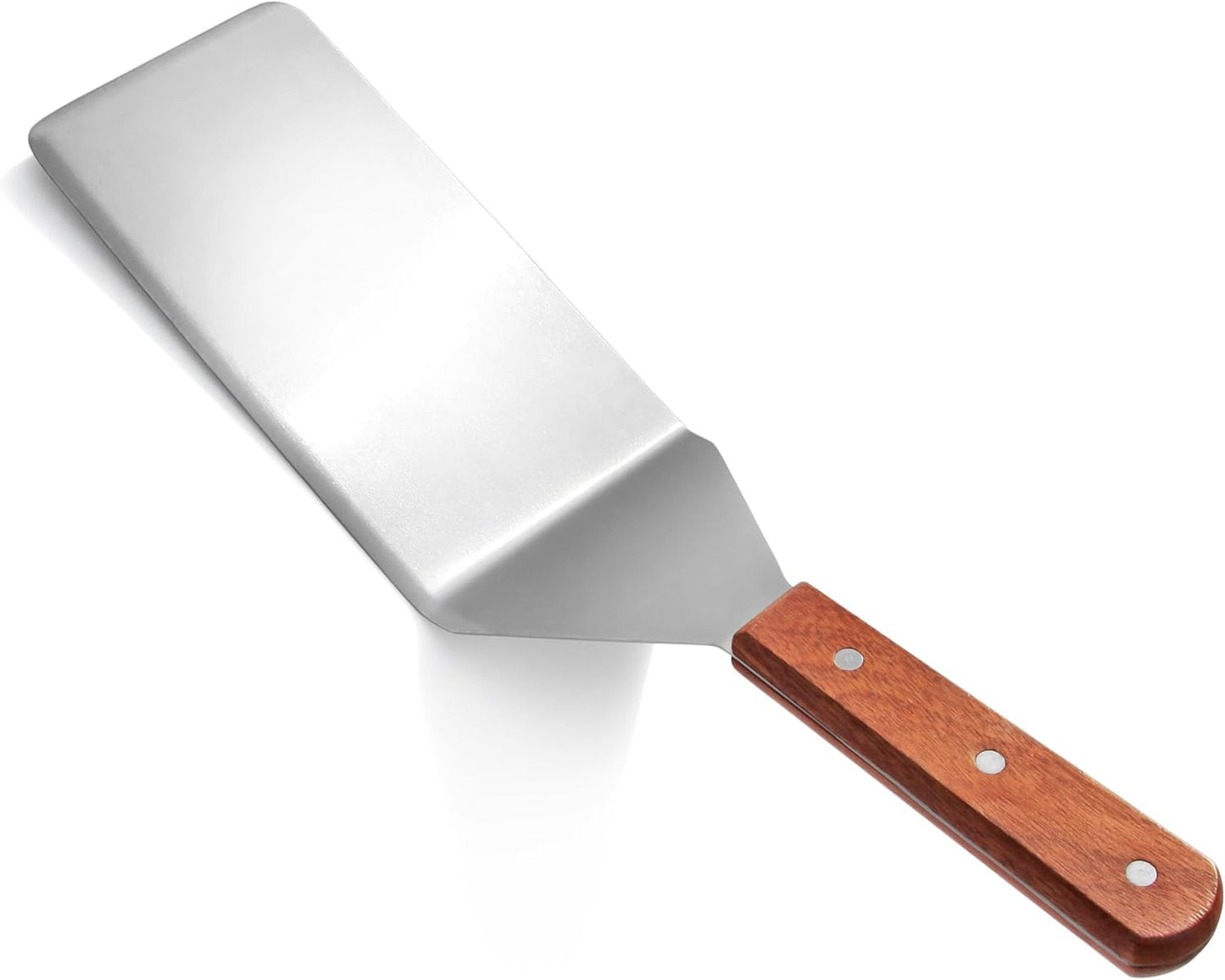 New Star Foodservice 36350 Wood Handle Extra Large Grill Turner/Spatula with Cutting Edge and 4-Inch Wide Blade, 16-Inch - Culinary Roots