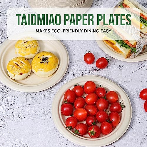 Brown Disposable Paper Plate 7 inch (100 Count)