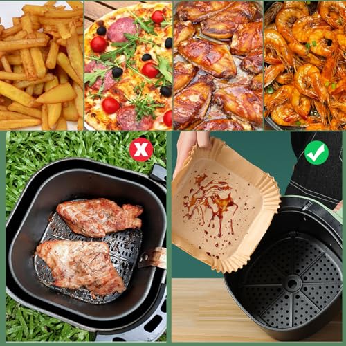 160Pcs Air Fryer Liners Disposable for Ninja Crispi Pro 6qt & 2.5qt AS101 (160 Count)