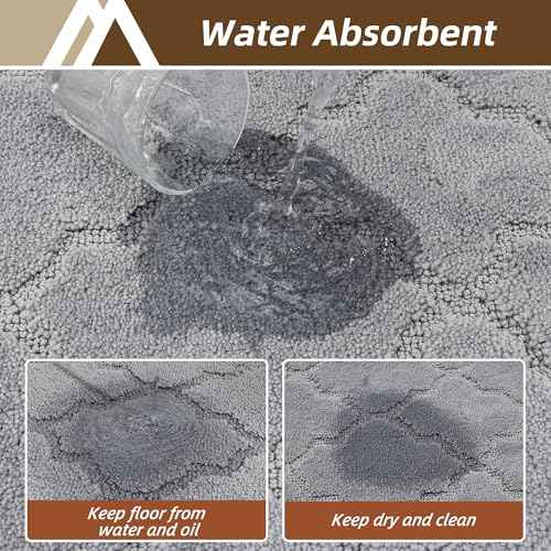 Kitchen Rugs Non Slip Washable 32"x48" (11 Sq Ft)