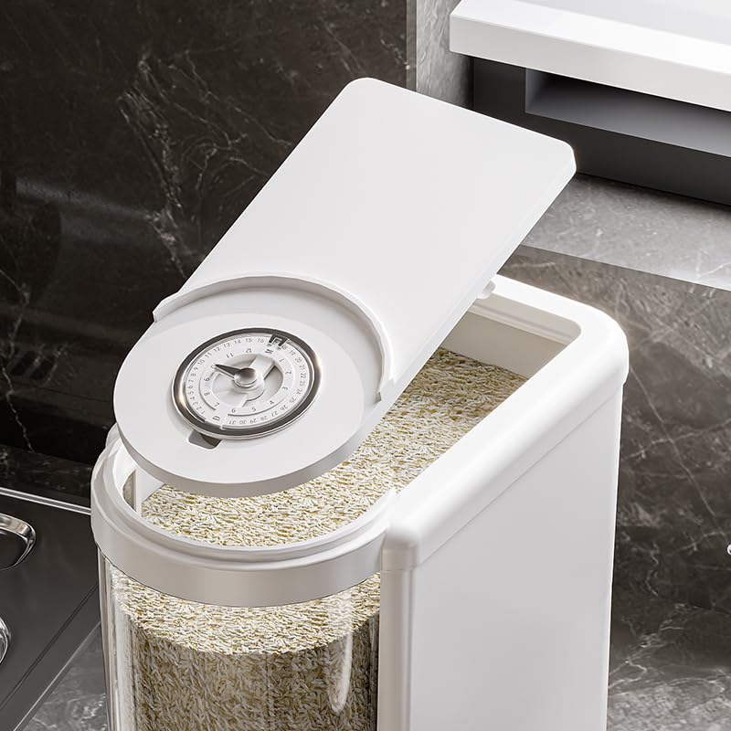 12 Lbs Rice Container with Measuring Cup