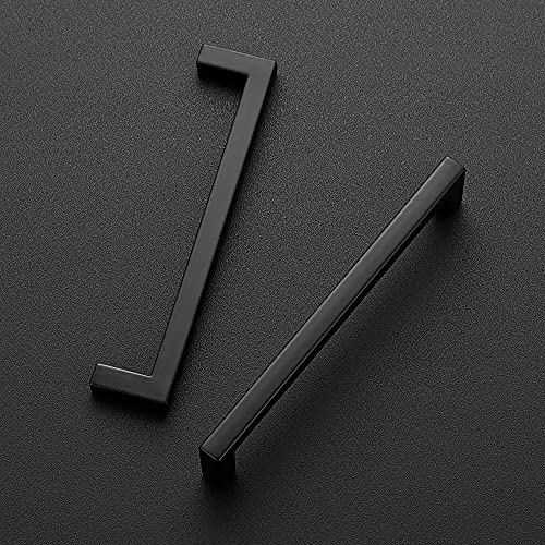 Matte Black Cabinet Handles Solid Cabinet Pulls (20 Count)