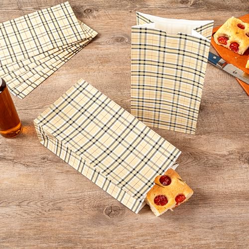 Paper Plaid Bag (100 Count)