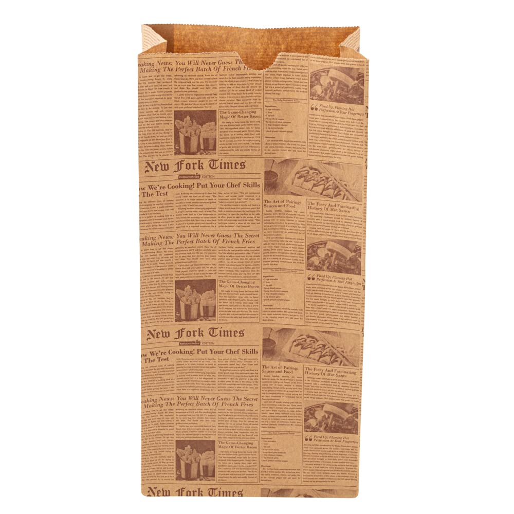 Bag Tek 8 Lb Disposable Lunch Bags 100 Sturdy Take Out Bags (100 Count)