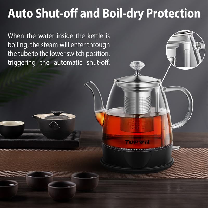 1L Glass Electric Kettle