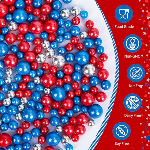 Edible Patriotic Sprinkles (4.5856 Ounce)