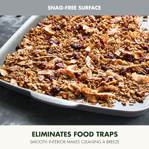 Premiere Ovenware Healthy Ceramic Nonstick 18" x 13" Half Rectangular Baking Pan