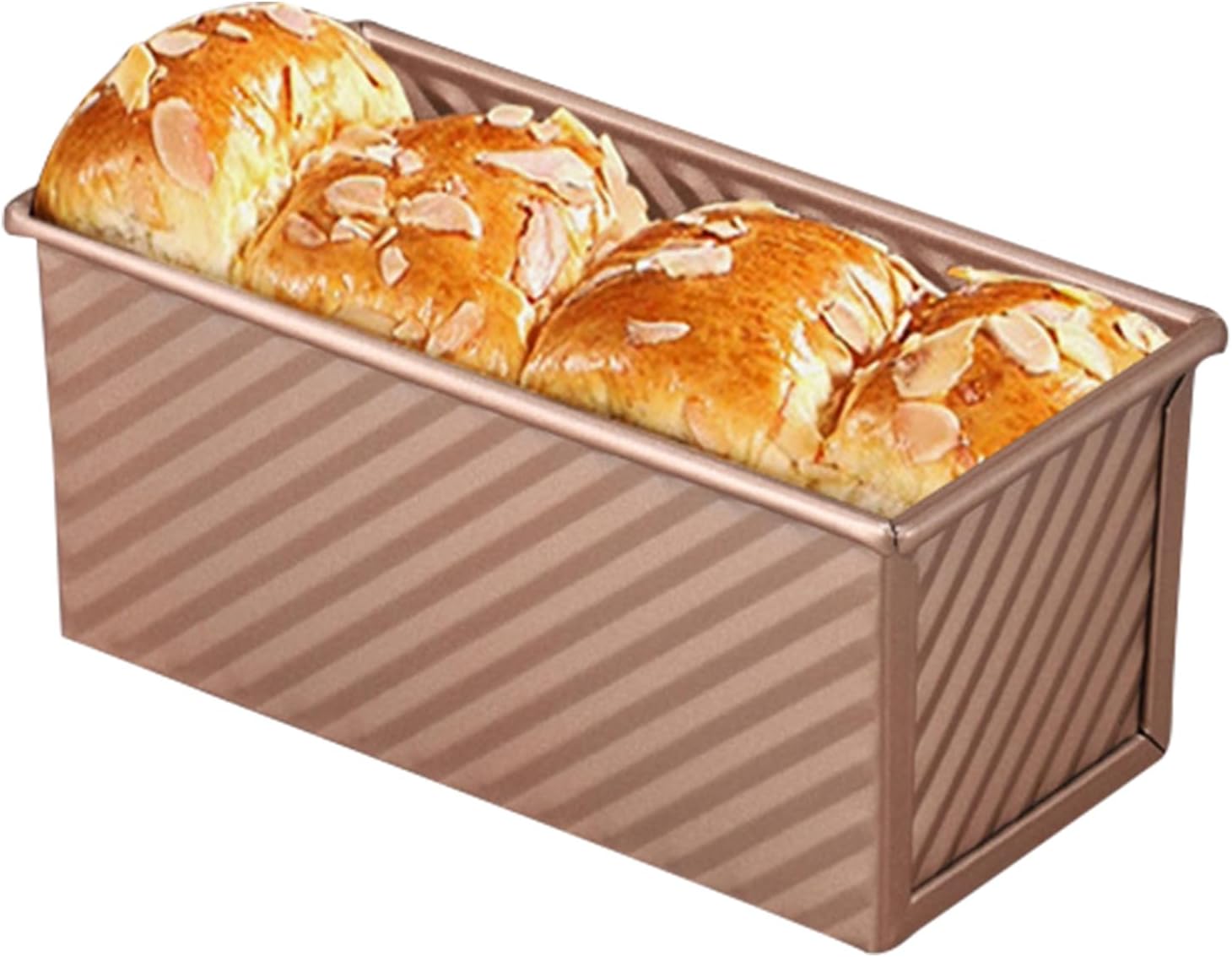 Small Pullman Loaf Pan with Lid, 0.5 lb Dough Capacity, Mini Bakeware Carbon Steel Toast Mold for Baking Bread - Culinary Roots