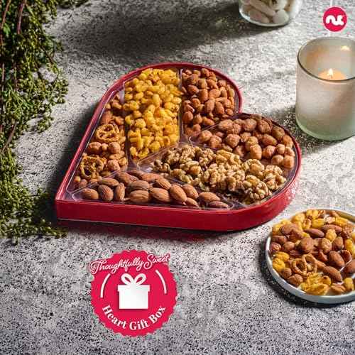 Heart Shaped Mixed Nuts Gift Basket