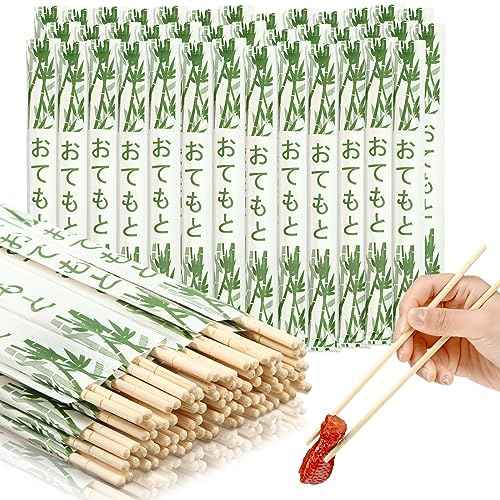 200 Pairs Disposable Bamboo Chopsticks Sleeved Separated (200 Count)