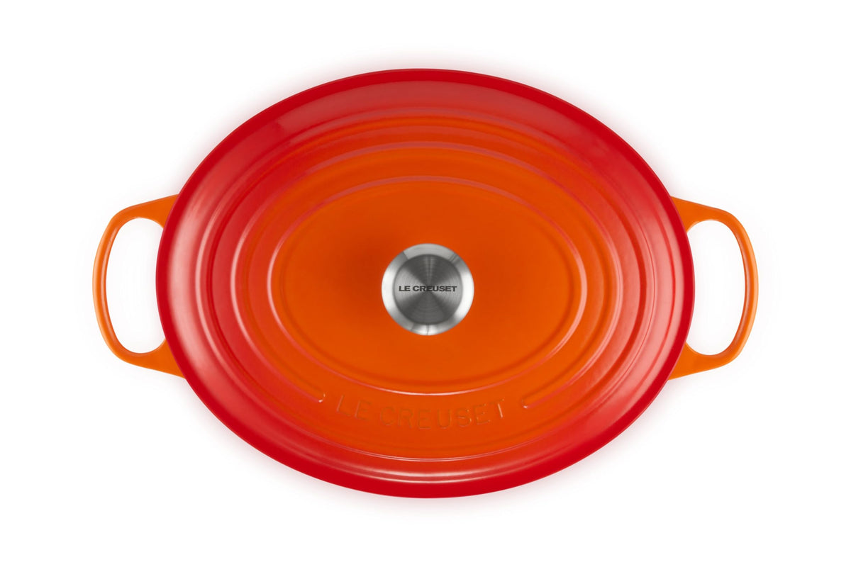 Enameled Cast Iron Oval Dutch Oven