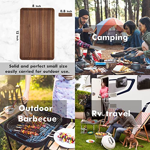 Walnut Wood Cutting Board for Kitchen 12x8 in Wooden Chopping Board