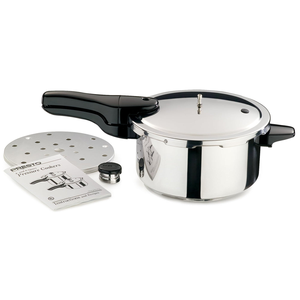 01341 4 Quart Stainless Steel Pressure Cooker