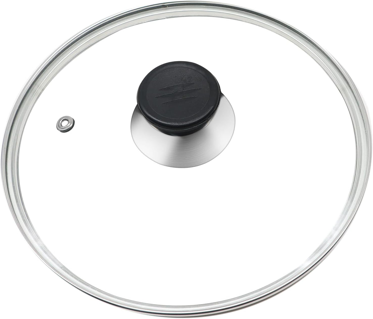 Glass Lid for Frying Pan 8 Inch Tempered Glass Pot Lid Cover with Stainless Steel Rim for 8 Inch Frying Pan Wok Pot Skillet
