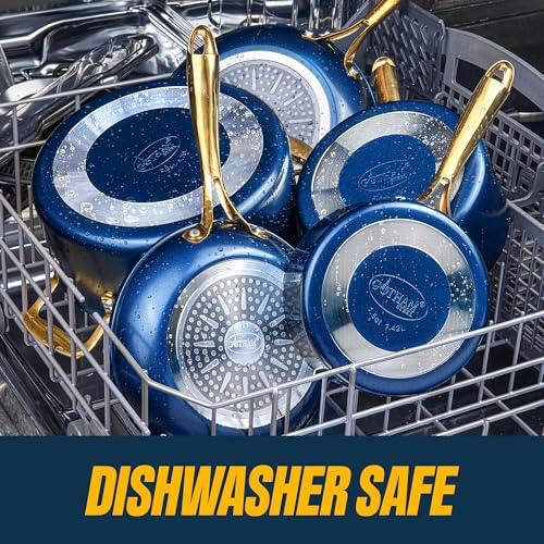 15 Pc Ceramic Pots and Pans Set Non Stick