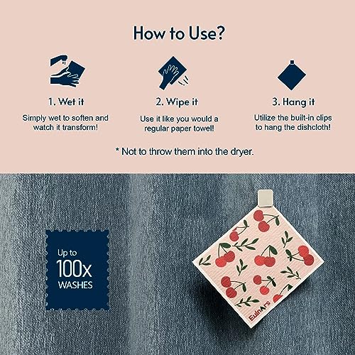 Swedish Dishcloths for Kitchen (8 Count)